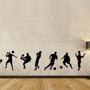 7 Fußball Wandsticker Wandsticker Sockel Vinyl Schlafzimmer Lounge Aufkleber
