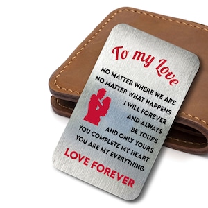 Aan mijn liefde Sentimenteel romantisch aandenken cadeau voor hem, haar, vrouw, man, Valentijnsdag, verjaardag