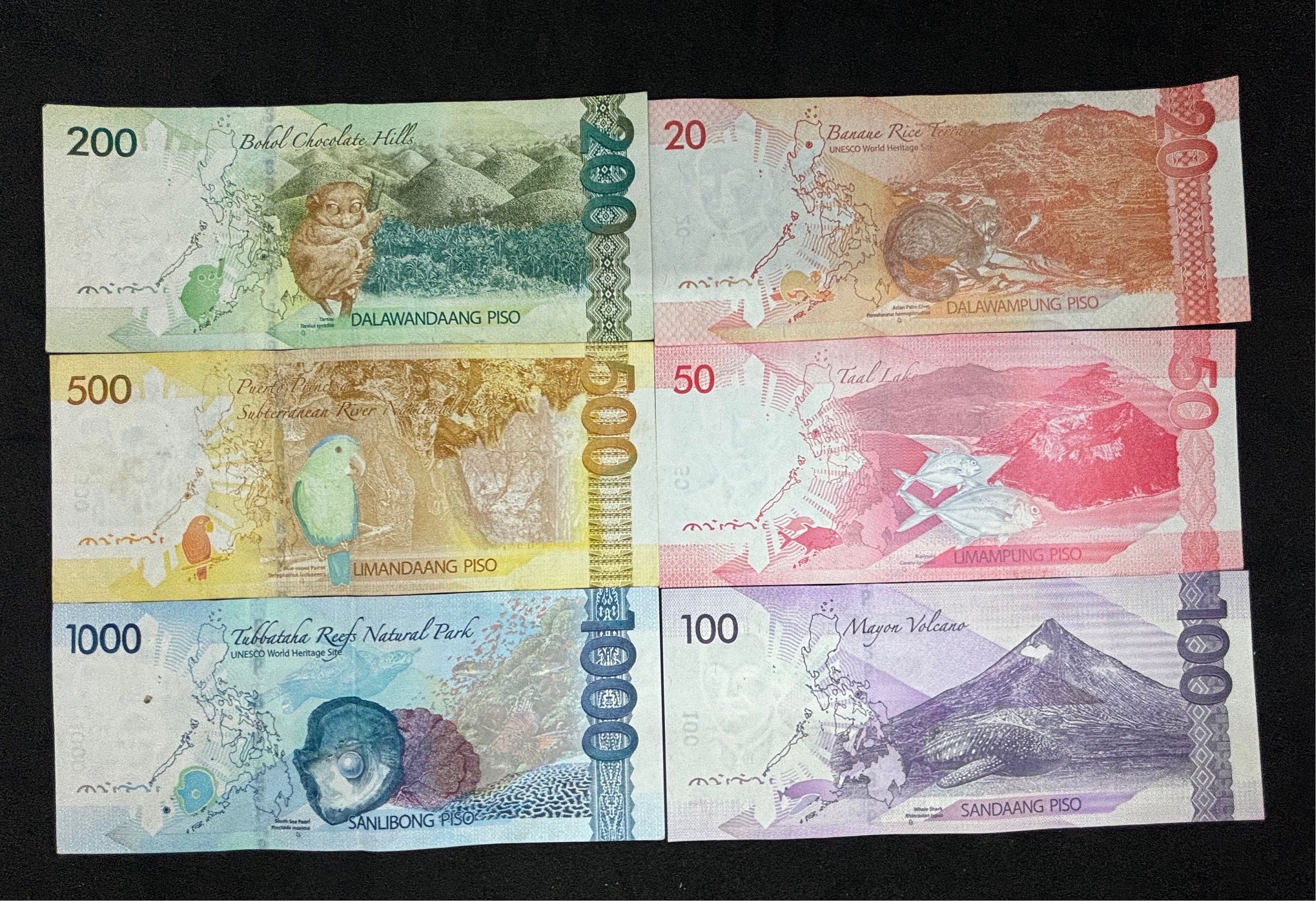 Philippine Peso Banknote/currency Set Collection (1 Each Note) UNC/CIR -  Etsy