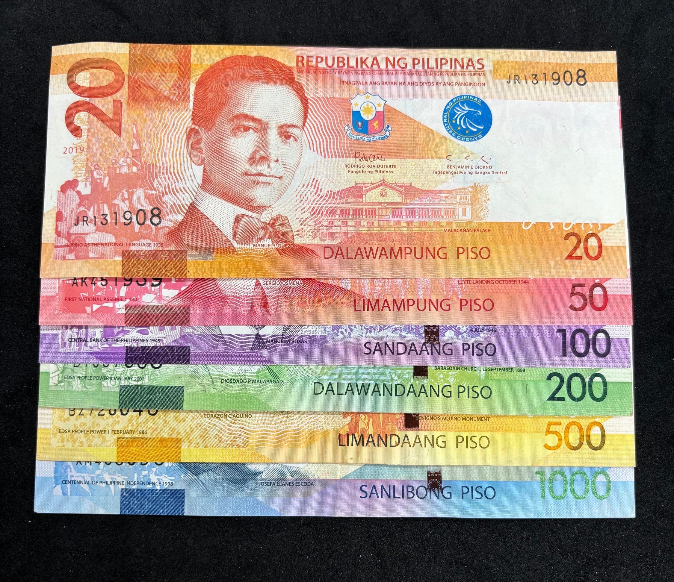 Philippine Peso Banknote/currency Set Collection (1 Each Note) UNC/CIR -  Etsy