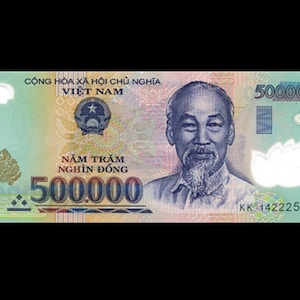 Vietnamese Dong Security Features for the 500k, 200k, 100k, 50k Notes