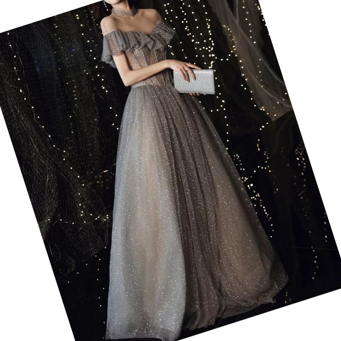 Sparkly Corset Dress Unique / Woman Prom Dress Long Ball Gown | Etsy