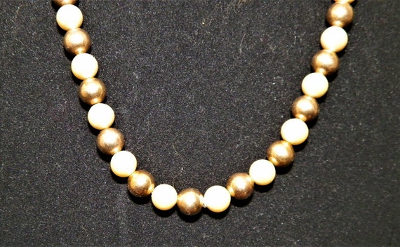 Classic Pearl Choker, Vintage IPS 12k Gold Filled… - image 6