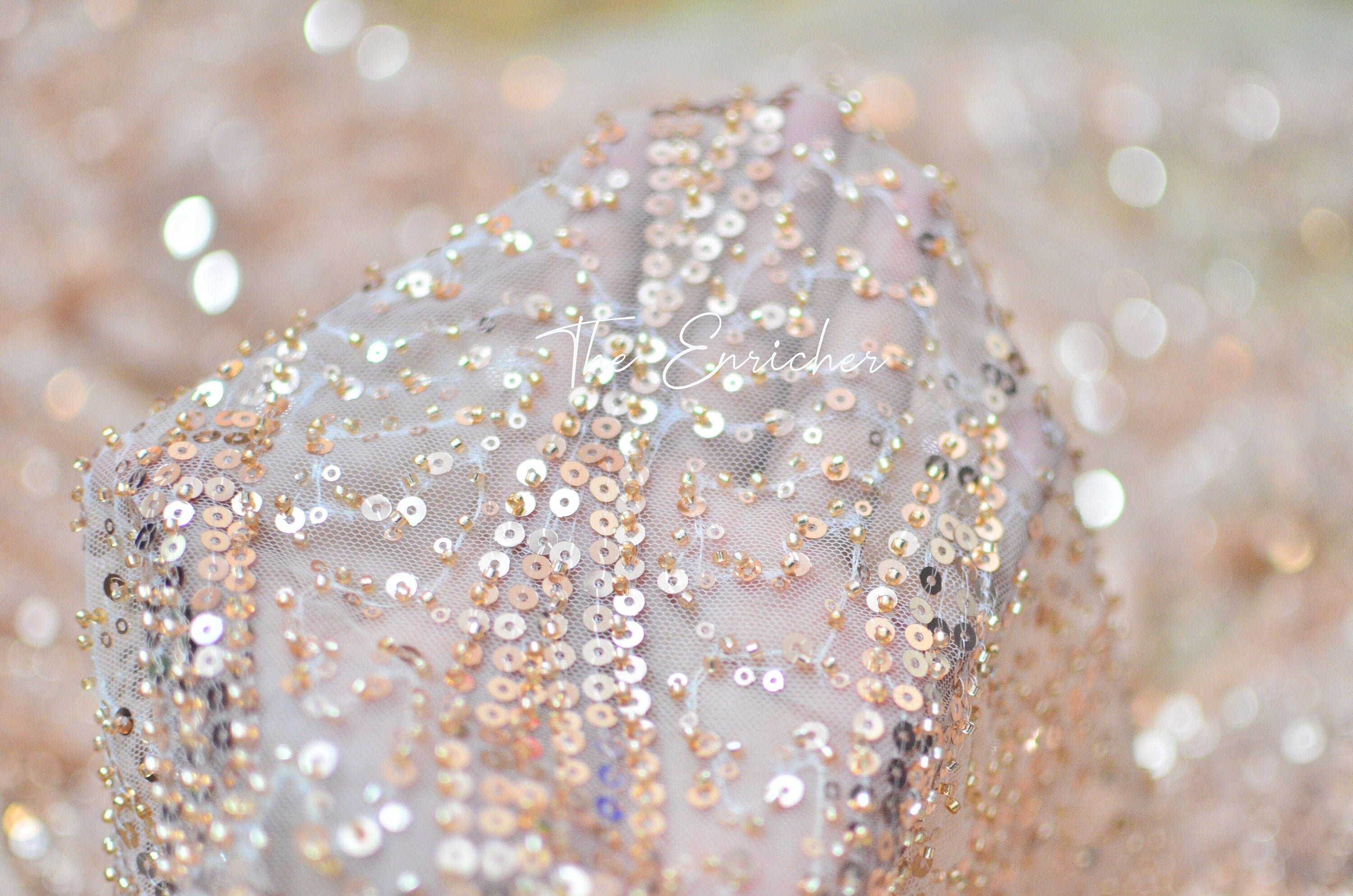 sequin and lace
