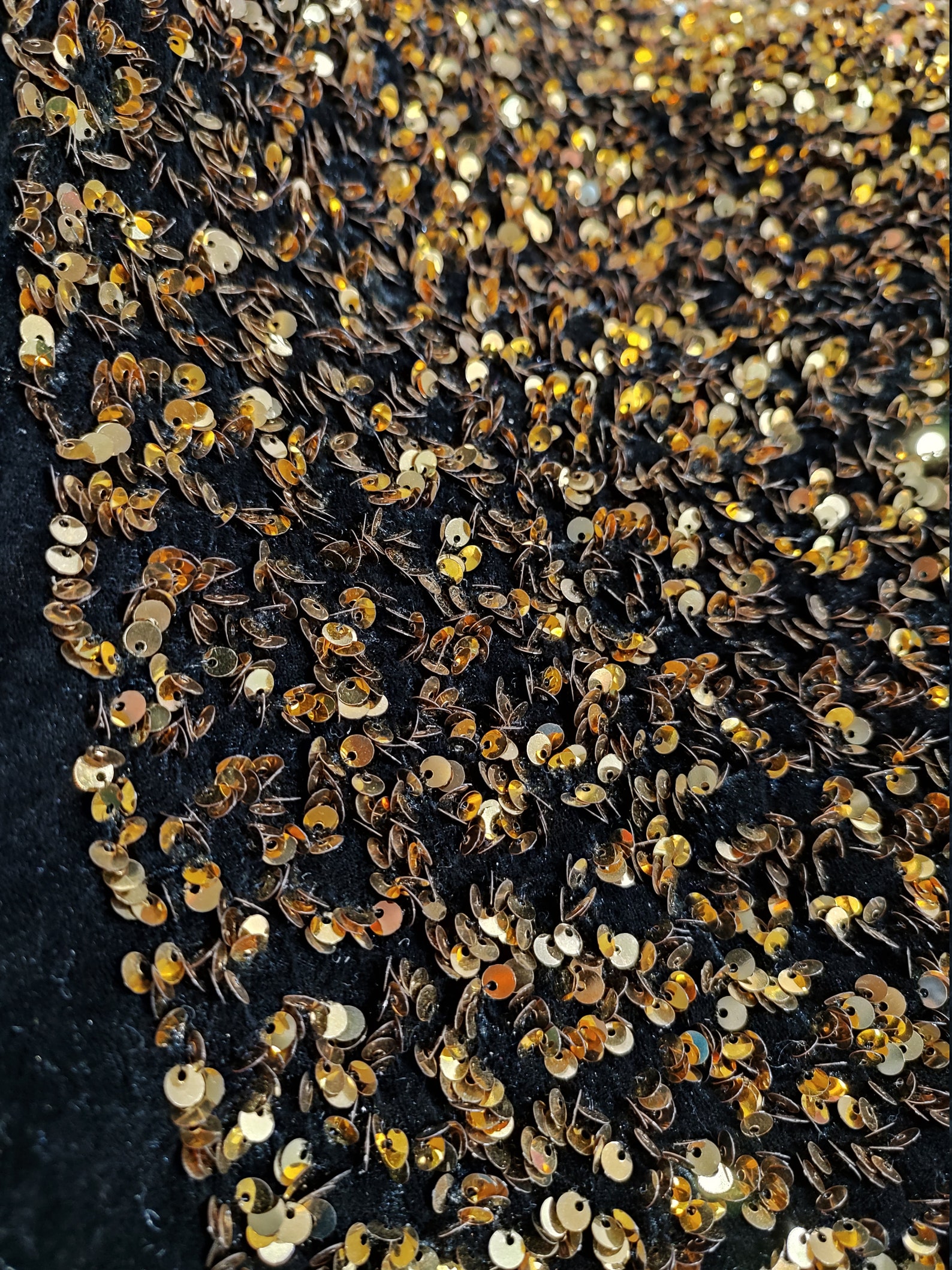 black gold sequin