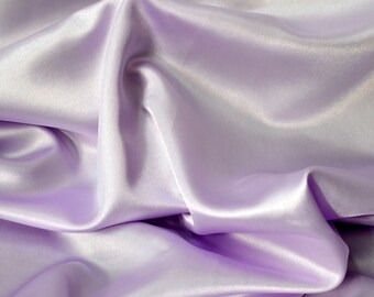 Lavender Satin fabric 42' Inches WideCharmeuse Bridal Satin Fabric for Wedding, Apparel, Crafts, Decor, Costumes,Satin For Dresses,Wholesale