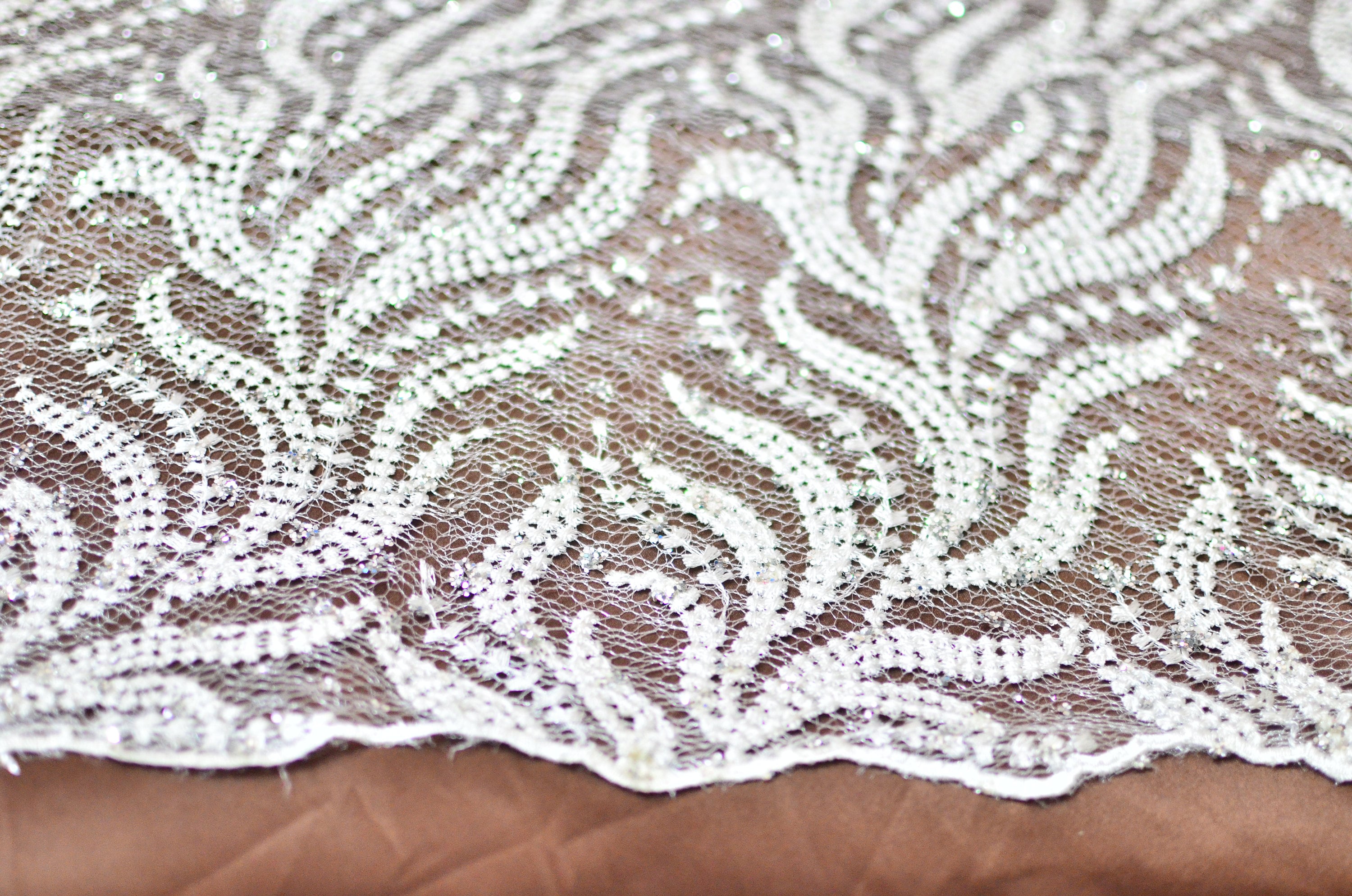 Lace fabric heavy beaded fabric Ivory gown dress lace Etsy