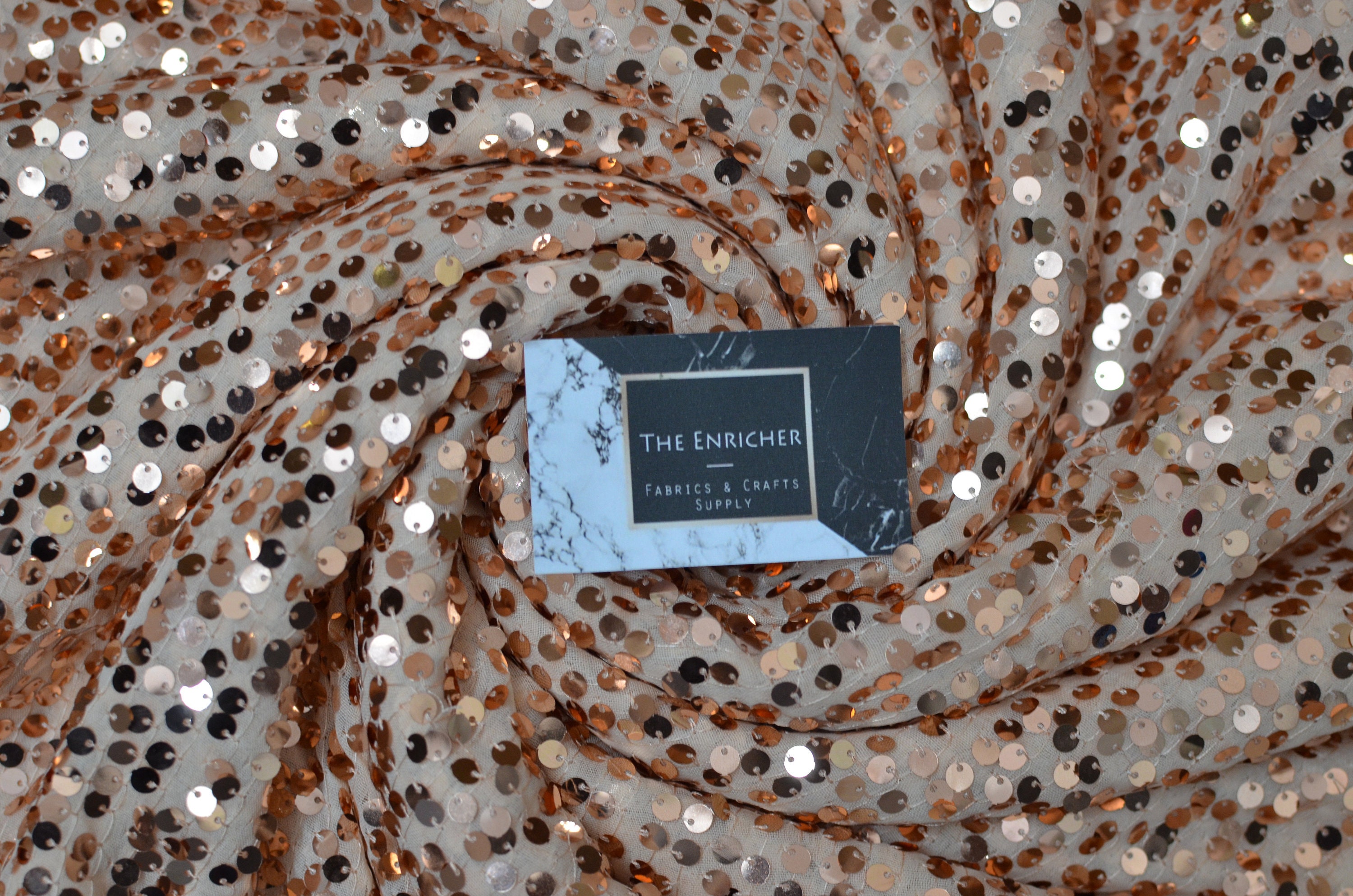 Sequins fabric Rose Gold sequin fabric Glitter fabric Etsy