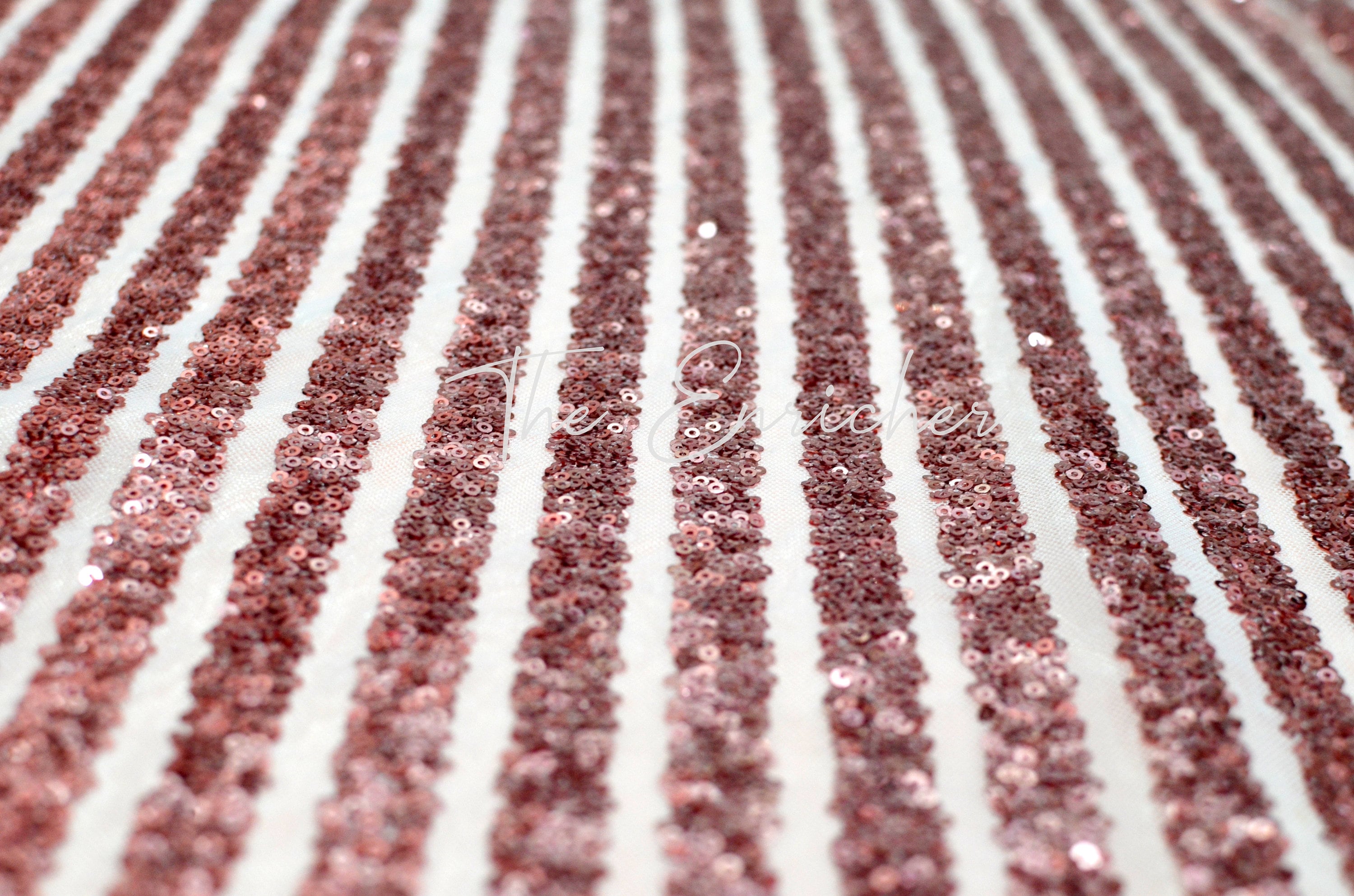 Rose Gold Sequin Fabric Evening Dress Fabric Sequin bridal Etsy UK