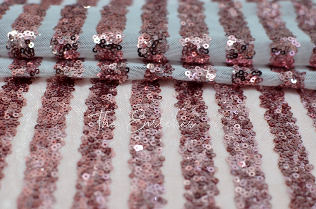Rose Gold Sequin Fabric, Evening Dress Fabric Sequin ,bridal Fabric