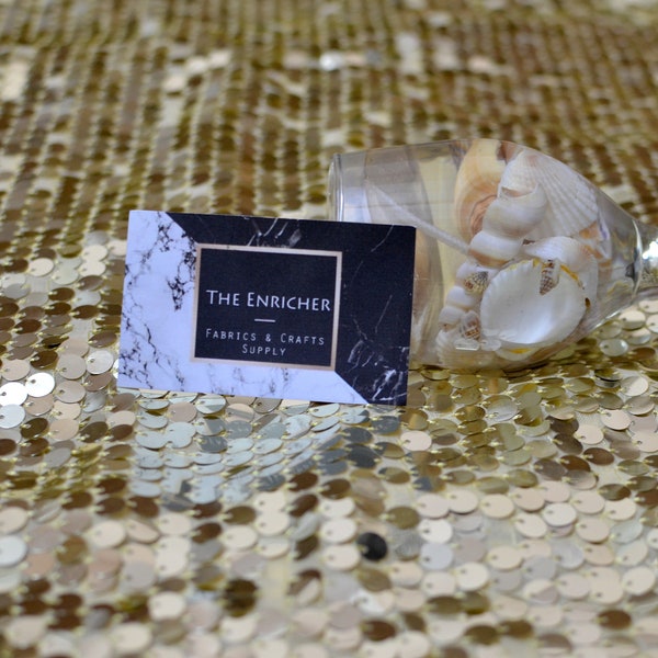 THE ENRICHER : Gold sequin fabric, Luxury Wedding Fabric, Glitter fabric, Fabrics by yard, Sequin mesh fabric, Sequin backdrop, tablecloth