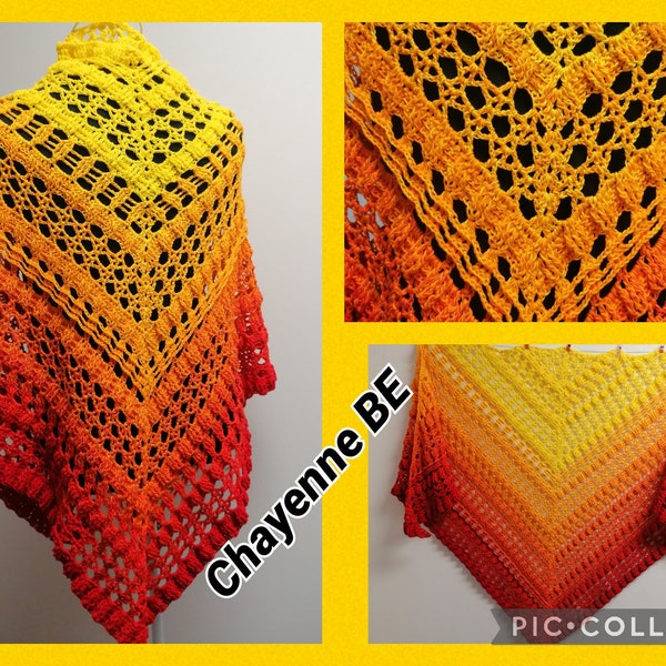 Triangular scarf „Chayenne BE“