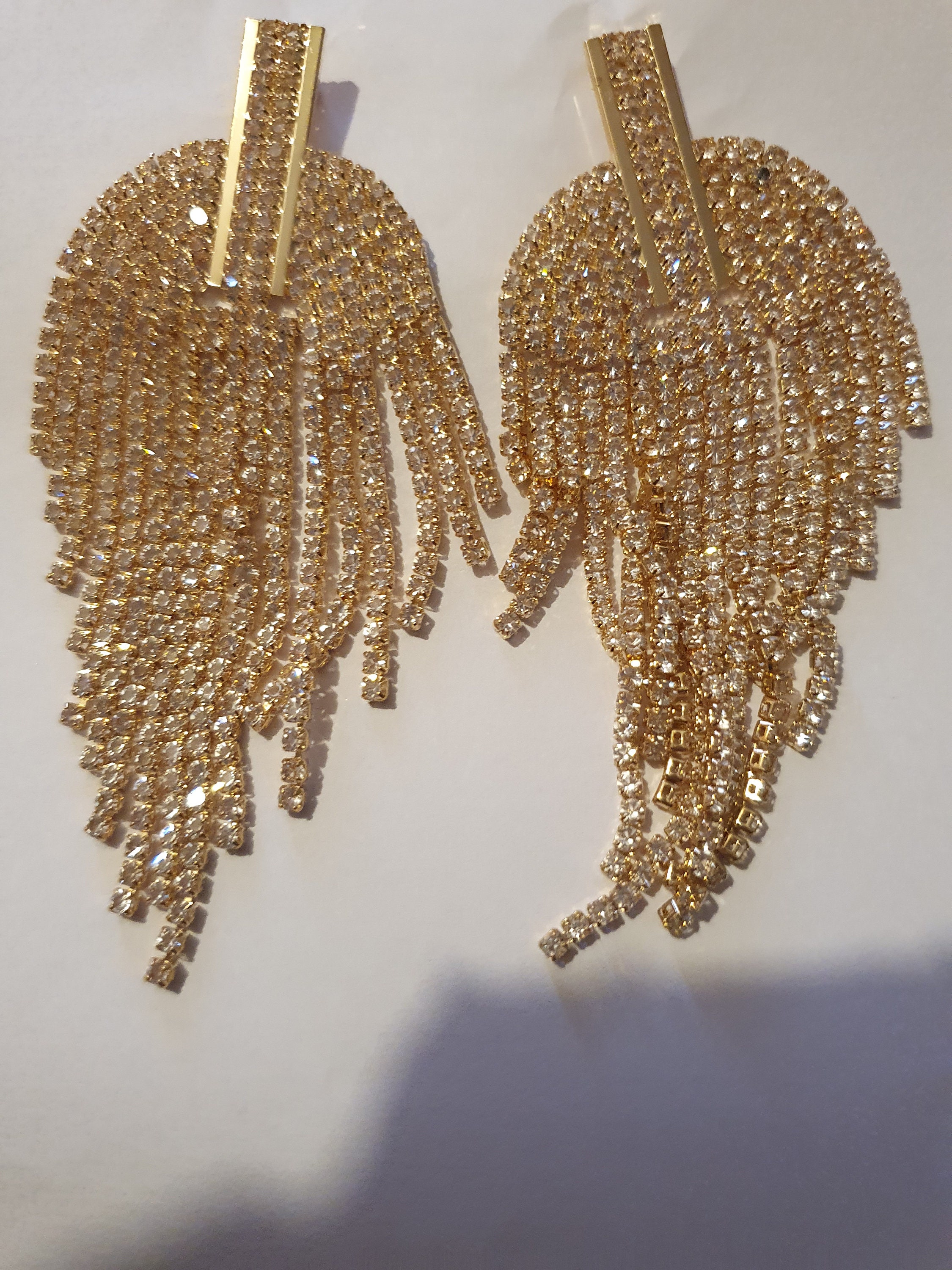 Statement Gold Chain Dangle Earring Gifts For her Birthday Etsy