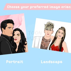 CELEBRITY CRUSH Ritratto digitale personalizzato con te e una celebrità a tua scelta! immagine 7