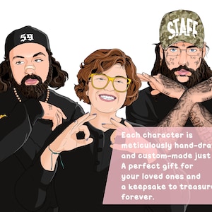 CELEBRITY CRUSH Ritratto digitale personalizzato con te e una celebrità a tua scelta! immagine 5