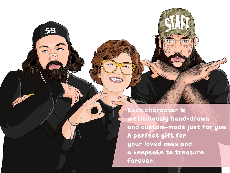 CELEBRITY CRUSH Ritratto digitale personalizzato con te e una celebrità a tua scelta! immagine 5