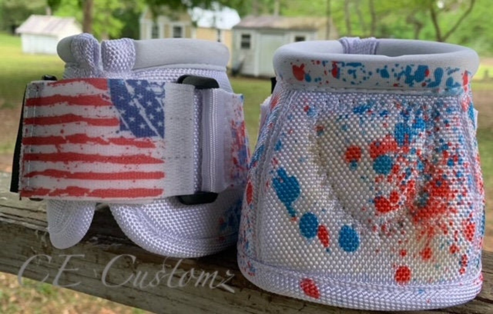 CE Customz American Flag Bell Boots Etsy