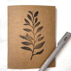 Carnet de poche | Journal | A6 | Mini | Lino Print | Sketchbook