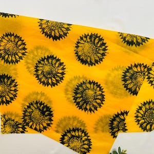 Sunflower | COLOURED tissue paper x3 | recycled paper | gift wrapping | luxury gift wrap | golden tissue paper | wrapping paper