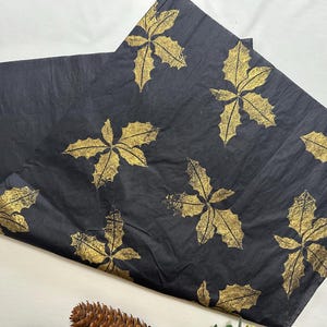 Holly | COLOURED tissue paper x3 | recycled paper | gift wrapping | luxury gift wrap | golden tissue paper | wrapping paper