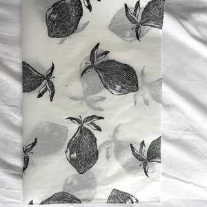 3x limone, carta velina ecologica stampata a mano, carta velina, carta da regalo, confezione, bella confezione