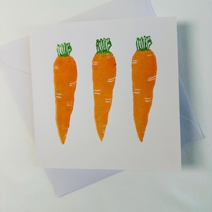 Karotten Karten, recycelt, leere Karte, Veggie Karte, Olivenzweig Grußkarte, Geschenkkarten, Geschenkkarten für Männer