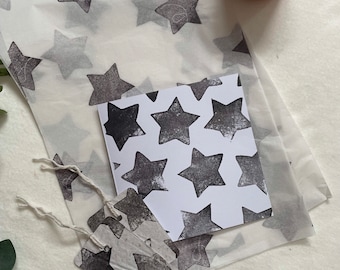 Gift wrap set | card | Tags | Tissue paper | stars