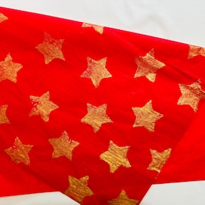 Star | COLOURED tissue paper x3 | recycled paper | gift wrapping | luxury gift wrap | golden tissue paper | wrapping paper