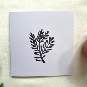 Rosmarin Zweig Grußkarten, Grußkarten, Geschenkkarten für Männer, leere Grußkarte