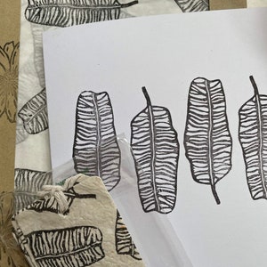 Ensemble d’emballage cadeau | | de carte Tags | Papier de soie | feuille de bananier