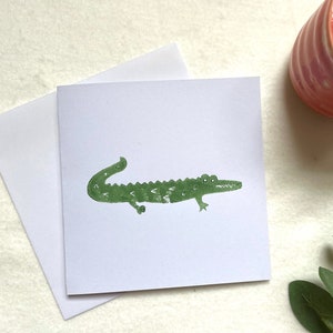 Alligator-Grußkarte, Geschenkkarten uk, Geschenkkarten für Männer, Geschenkkarten online, leere Grußkarte,