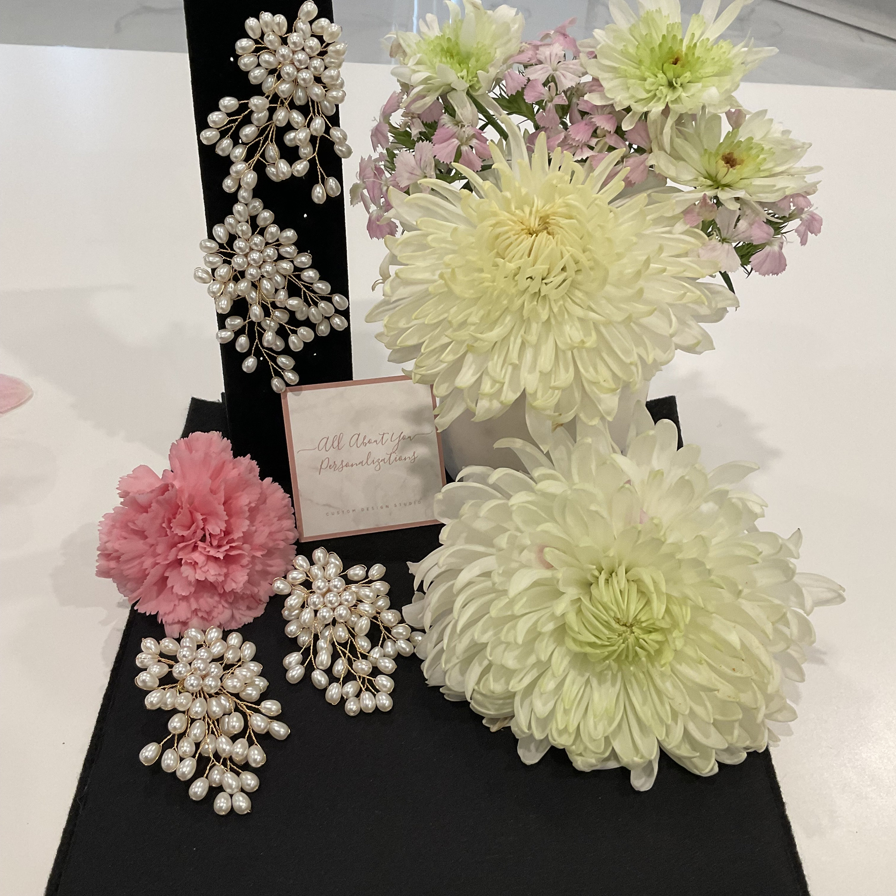 Pearl Bouquet Earrings - Etsy