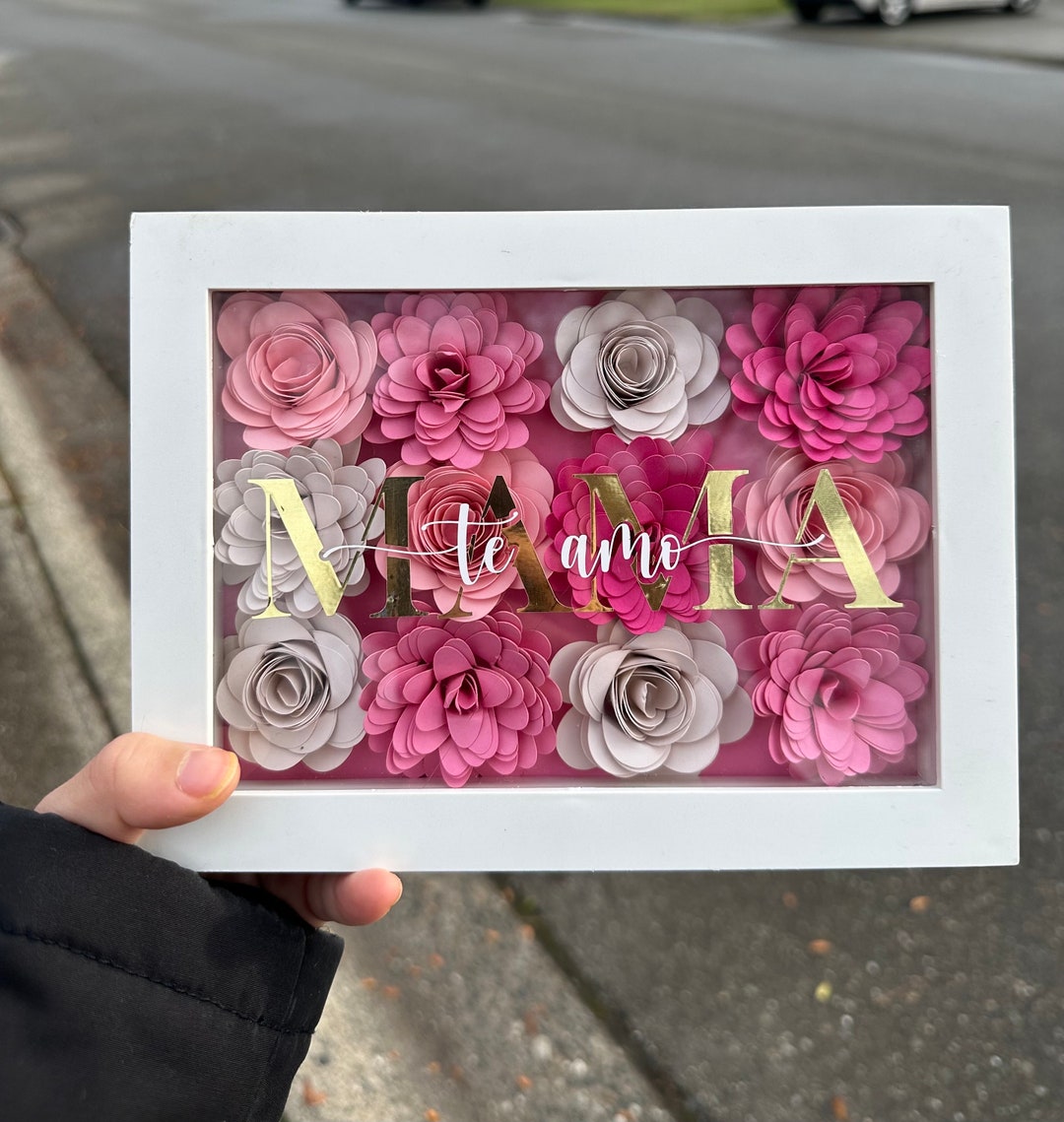 Mama Flower Box Assorted Rose Flower Box Customized Gifts - Etsy