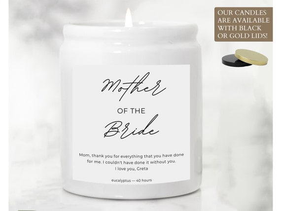 Mother of the Bride Thank You Gift Candle Mother of the Bride Gift