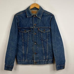 Vintage Levi's Jean Jacket Mens 38 Blue Denim Trucker Made in Canada 80s 90s