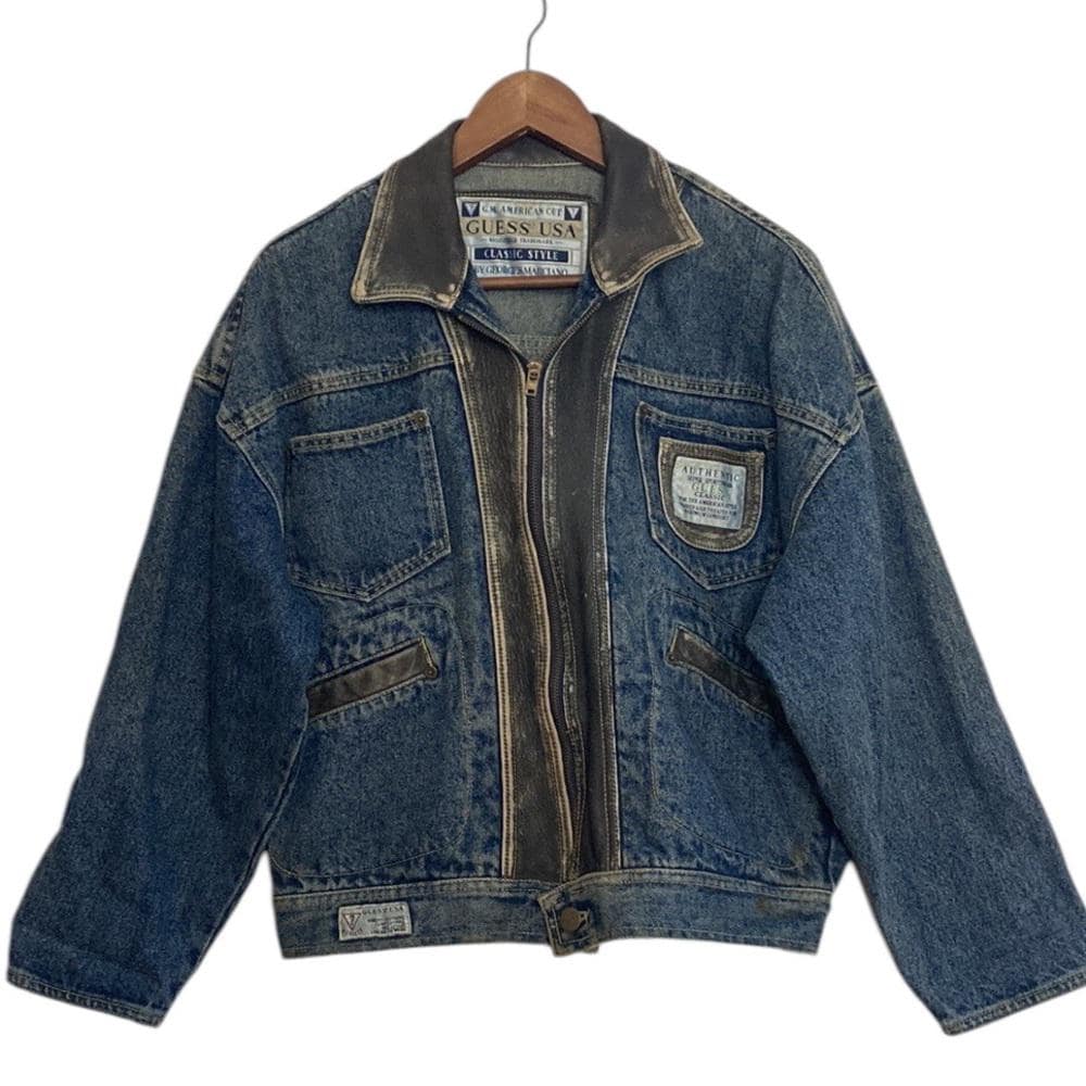Guess Leather Jacket - Etsy Guess Leather Jacket - Etsy