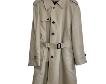 80s Vintage Beige Military Trench Coat / Mens Overcoat - Etsy Canada