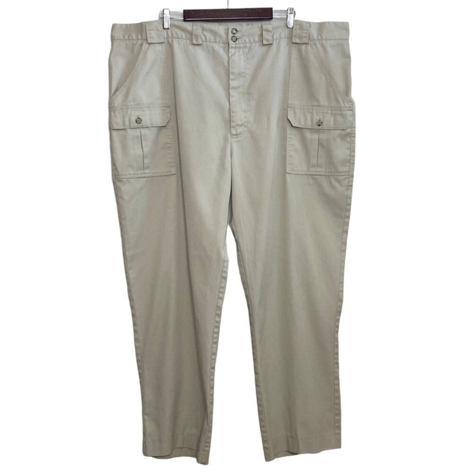 Pantalon LL Bean Randonnée Cargo Homme - Taille M, Marron, Nylon élastique