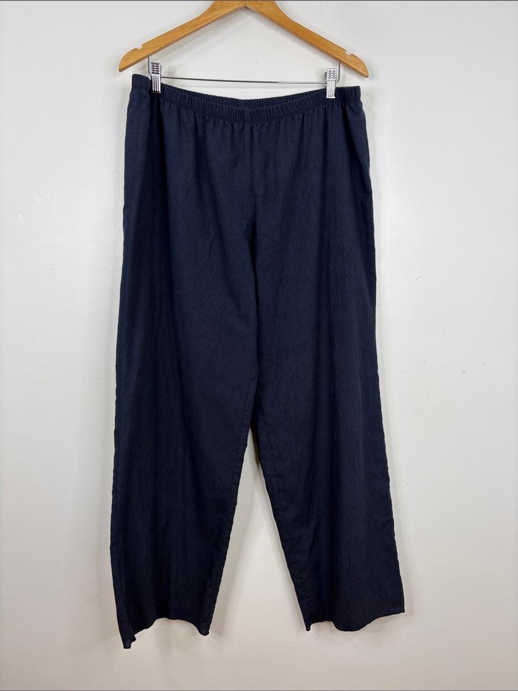 Tilley, Tilley Endurables Pants Womens XL Navy Blue Cotton Blend Wide Leg Loose Fit