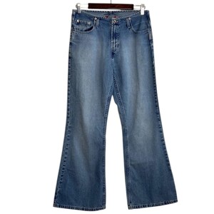 Vintage Blue Mid Rise Wide Leg Boho Jeans.size S - Etsy