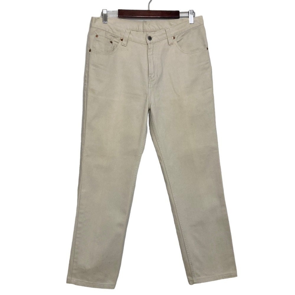 Cream levi cheap jeans