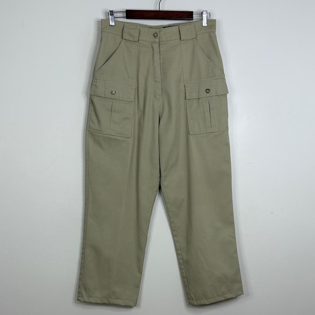 Tilley, Vintage Tilley Pants Womens 31 Beige Cargo Wide Leg Travel Gorpcore 80s Mom