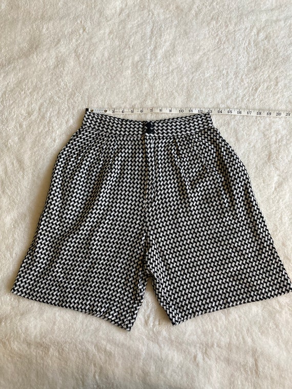 Vintage 1970s/1980s black and white houndstooth c… - image 4