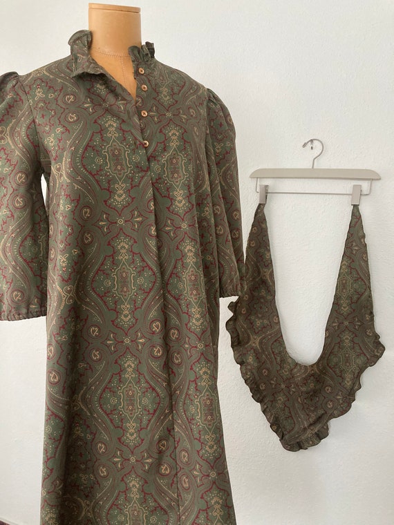 Vintage 70s/80s Paisley Print Prairie Dress