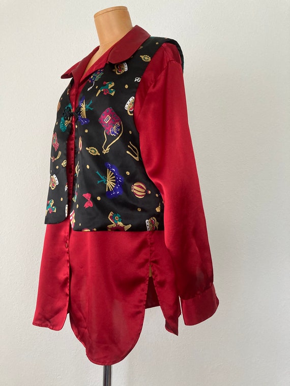 Vintage 90s Diane Von Furstenberg the Color Authority Shirt  display picture 1