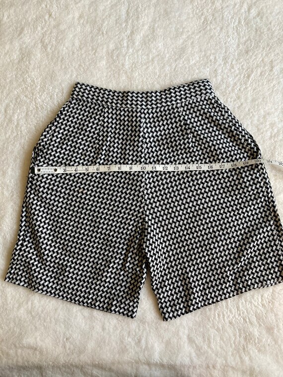 Vintage 1970s/1980s black and white houndstooth c… - image 5