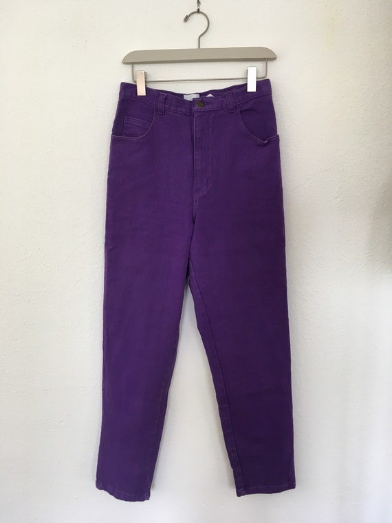 Vintage 1980s Denim Republic Purple High Waist Jea