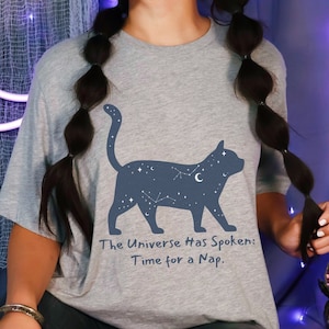 Funny Astrology Shirt, Funny Spiritual Quotes, Spiritual Animal Shirt, Metaphysical T Shirt, Cat Lover Gifts, Unisex Jersey Short Sleeve Tee