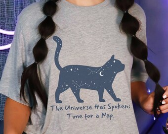 Funny Astrology Shirt, Funny Spiritual Quotes, Spiritual Animal Shirt, Metaphysical T Shirt, Cat Lover Gifts, Unisex Jersey Short Sleeve Tee