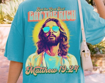 社会主義イエスシャツ 面白い進歩的なキリスト教の贈り物 クールなイエス抗議Tシャツ 活動家Tシャツ タンクトップと長袖プルオーバー 貧しい人々に食料を
